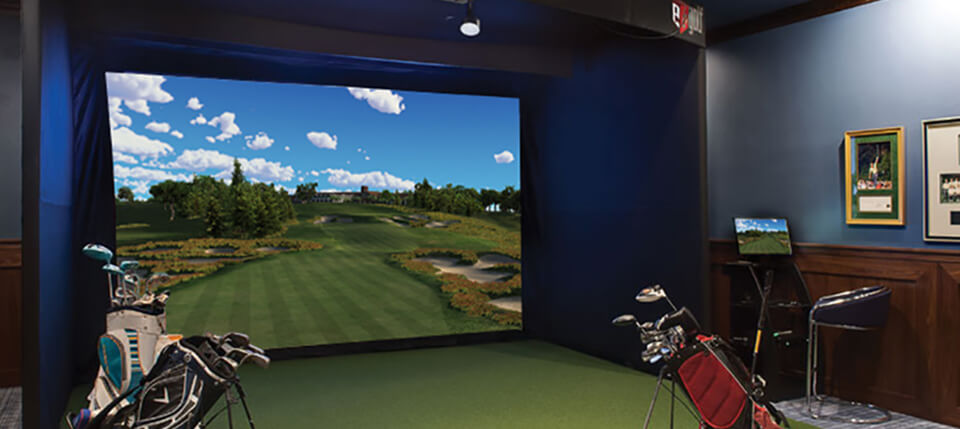 golf simulator option