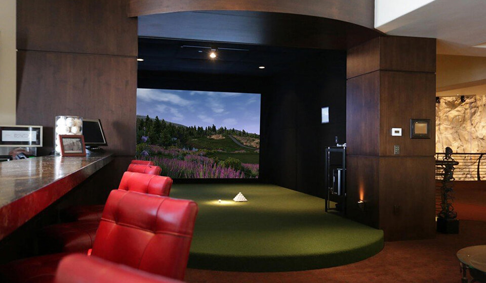 Custom Built-in Golf Simulator